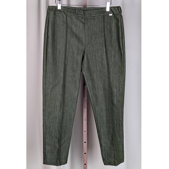 St. John Denim Cropped Jeans Pants Green Size 10 - Picture 13 of 13